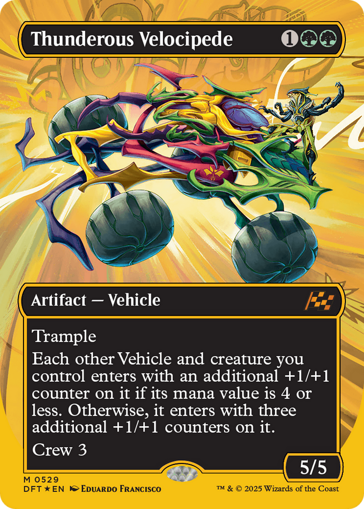 Thunderous Velocipede (Borderless) (First-Place Foil) [Aetherdrift] | Gate City Games LLC