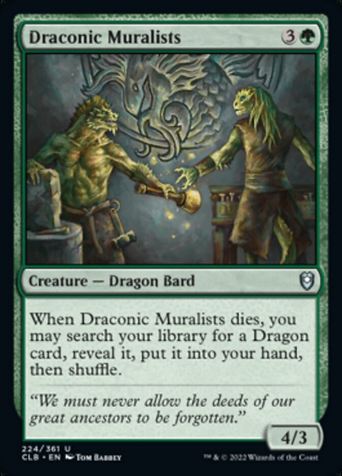 Draconic Muralists [Commander Legends: Battle for Baldur's Gate] | Gate City Games LLC