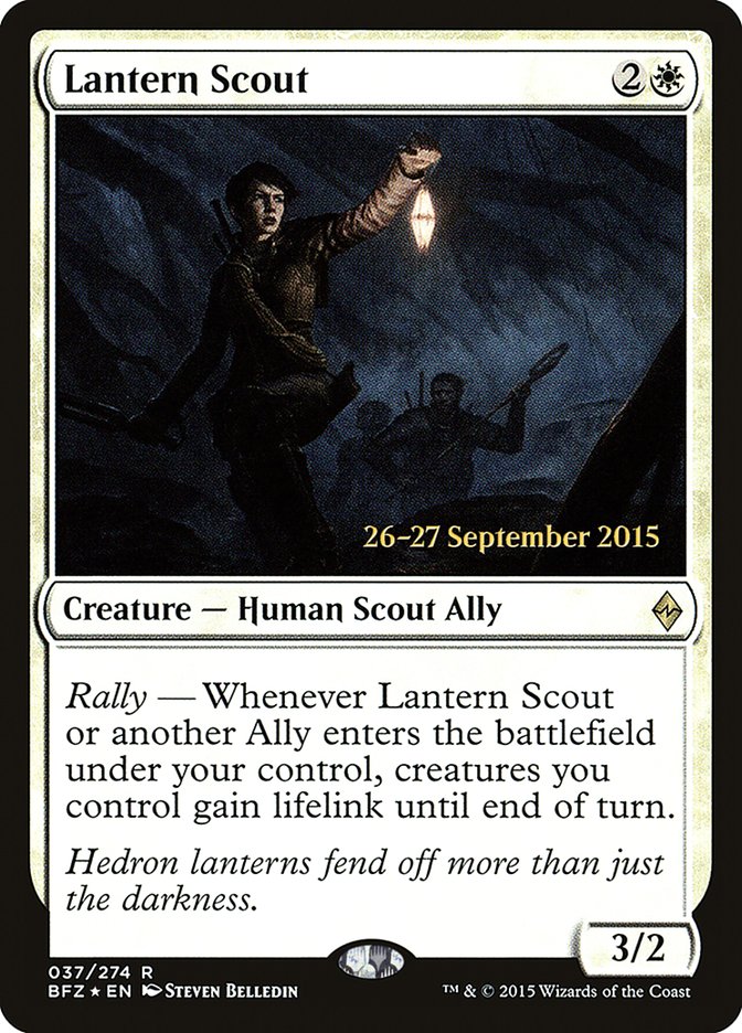 Lantern Scout [Battle for Zendikar Prerelease Promos] | Gate City Games LLC