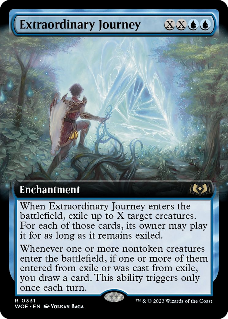 Extraordinary Journey (Extended Art) [Wilds of Eldraine] | Gate City Games LLC