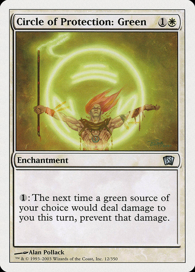 Circle of Protection: Green [Eighth Edition] | Gate City Games LLC