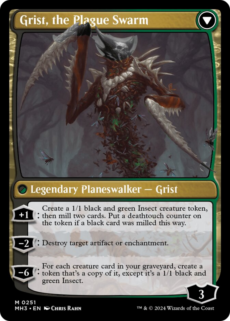 Grist, Voracious Larva // Grist, the Plague Swarm [Modern Horizons 3] | Gate City Games LLC