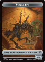 Saproling // Scarecrow Double-Sided Token [Lorwyn Eclipsed Tokens] | Gate City Games LLC