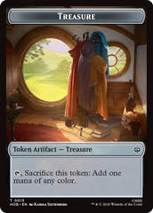 Elf // Treasure (0013) Double-Sided Token [The Hobbit Tokens] | Gate City Games LLC