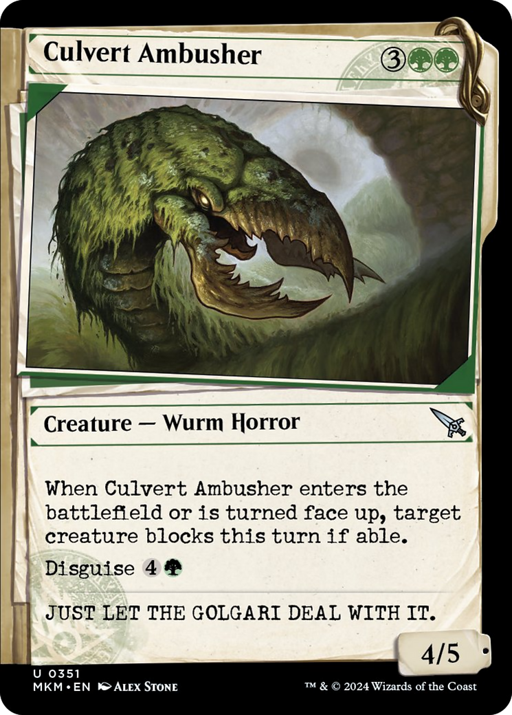 Culvert Ambusher (Showcase) [Murders at Karlov Manor] | Gate City Games LLC