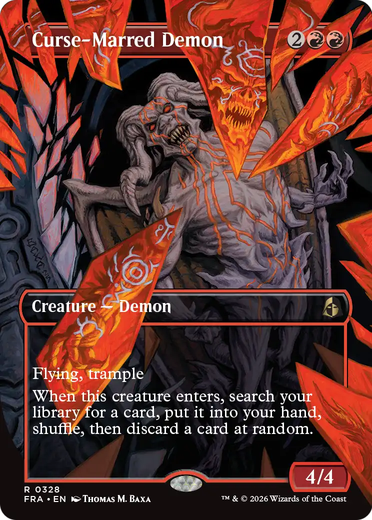 Curse-Marred Demon (Borderless) [Reality Fracture] | Gate City Games LLC