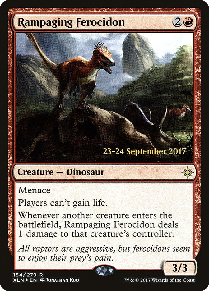 Rampaging Ferocidon [Ixalan Prerelease Promos] | Gate City Games LLC