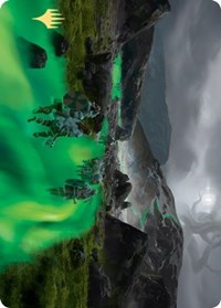 Path to the World Tree Art Card (Gold-Stamped Signature) [Kaldheim Art Series] | Gate City Games LLC