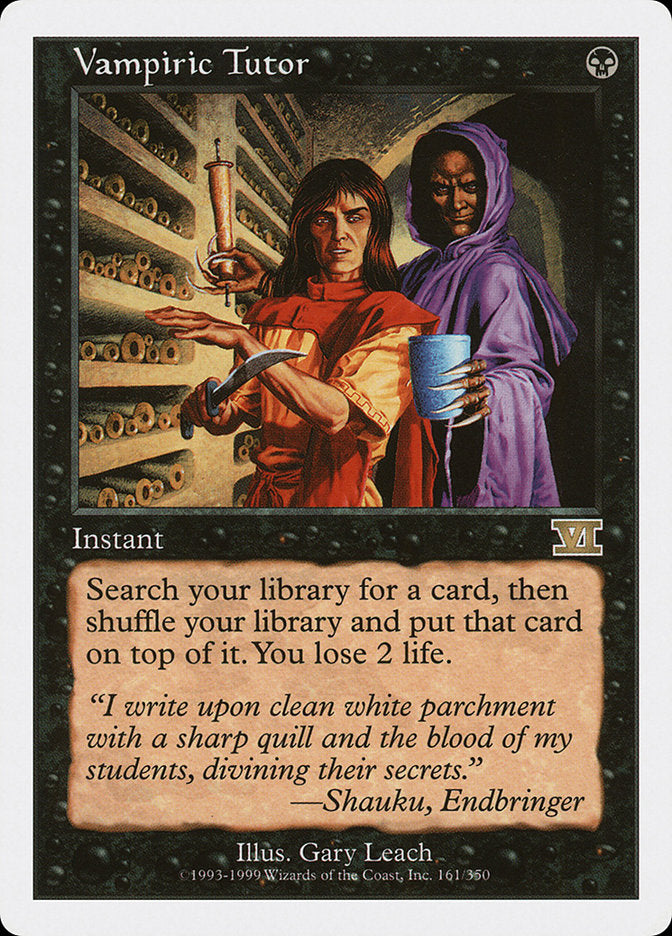 Vampiric Tutor [Classic Sixth Edition] | Gate City Games LLC