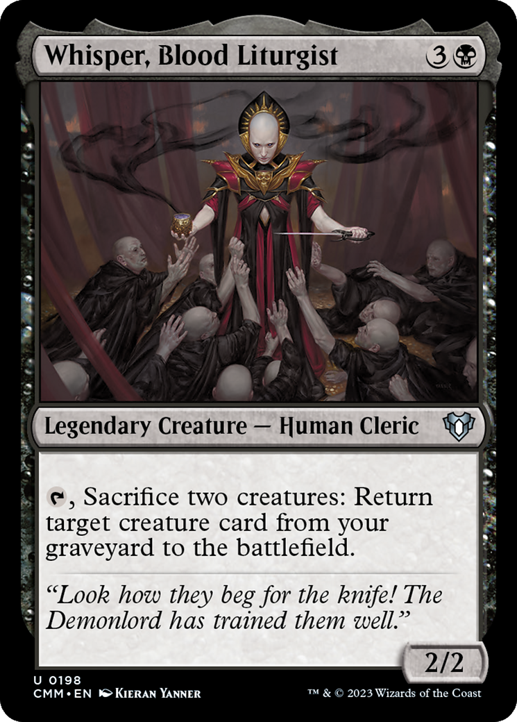 Whisper, Blood Liturgist [Commander Masters] | Gate City Games LLC