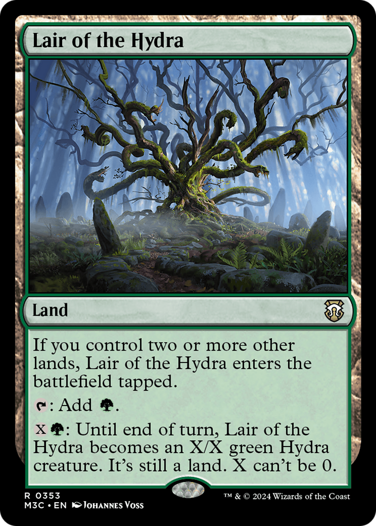 Lair of the Hydra (Ripple Foil) [Modern Horizons 3 Commander] | Gate City Games LLC