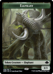 Elephant // Marit Lage Double-Sided Token [Dominaria Remastered Tokens] | Gate City Games LLC