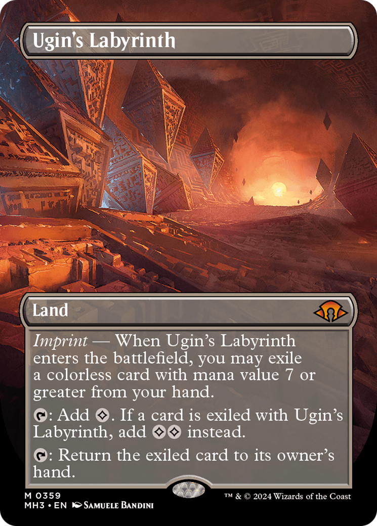 Ugin's Labyrinth (Borderless) [Modern Horizons 3] | Gate City Games LLC