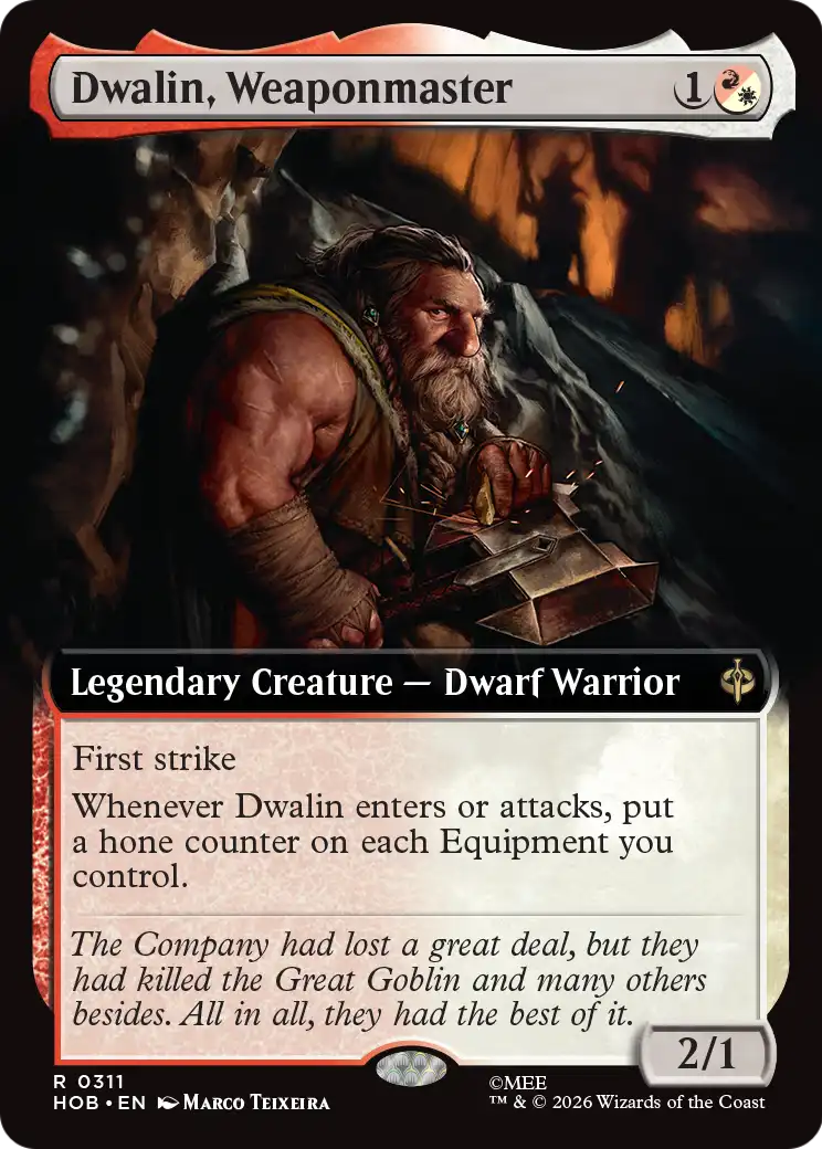 Dwalin, Weaponmaster (Extended Art) [The Hobbit] | Gate City Games LLC