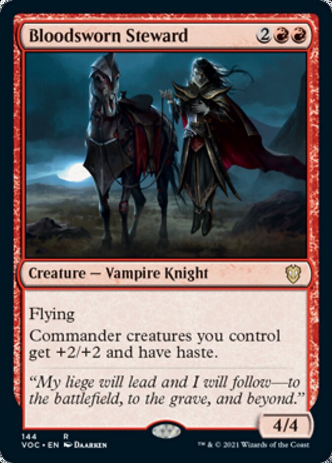 Bloodsworn Steward [Innistrad: Crimson Vow Commander] | Gate City Games LLC