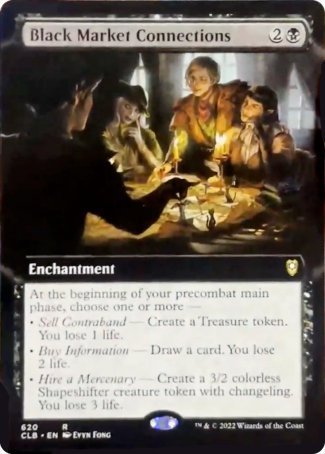 Black Market Connections (Extended Art) [Commander Legends: Battle for Baldur's Gate] | Gate City Games LLC
