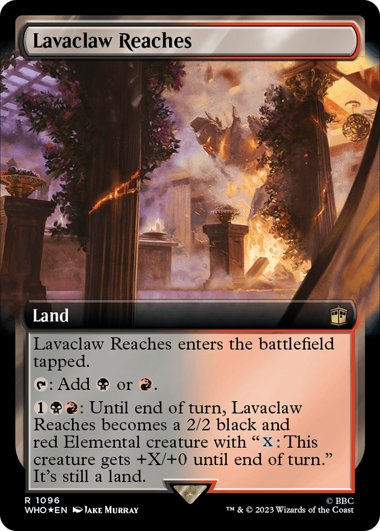 Lavaclaw Reaches (Extended Art) (Surge Foil) [Doctor Who] | Gate City Games LLC