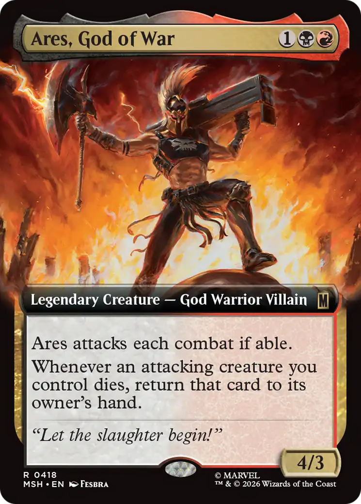 Ares, God of War (Extended Art) [Marvel Super Heroes] | Gate City Games LLC