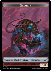 Treasure // Gremlin Double-Sided Token [March of the Machine Commander Tokens] | Gate City Games LLC