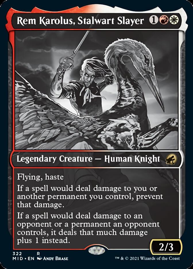 Rem Karolus, Stalwart Slayer (Showcase Eternal Night) [Innistrad: Midnight Hunt] | Gate City Games LLC