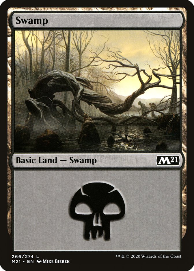 Swamp (266) [Core Set 2021] | Gate City Games LLC