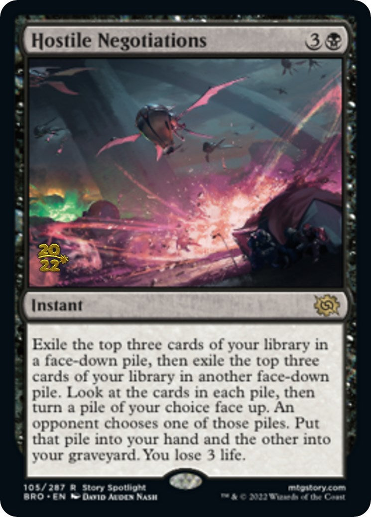 Hostile Negotiations [The Brothers' War Prerelease Promos] | Gate City Games LLC