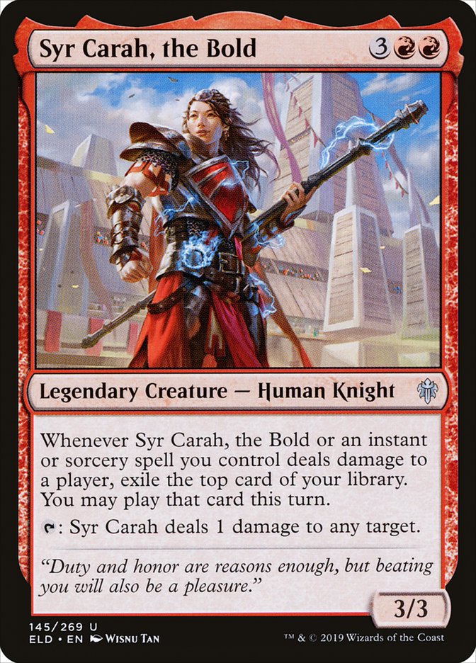 Syr Carah, the Bold [Throne of Eldraine] | Gate City Games LLC