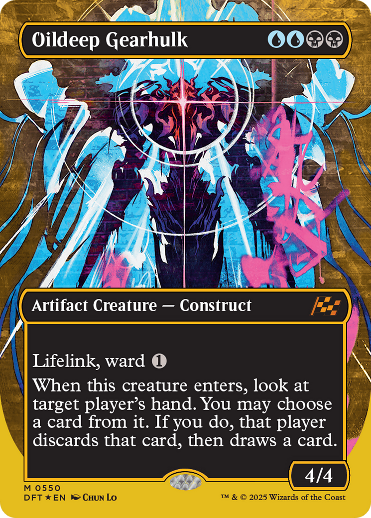 Oildeep Gearhulk (Borderless) (First-Place Foil) [Aetherdrift] | Gate City Games LLC