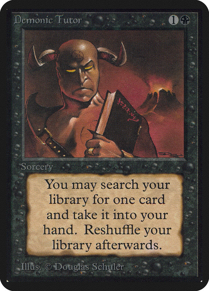 Demonic Tutor [Alpha Edition] | Gate City Games LLC