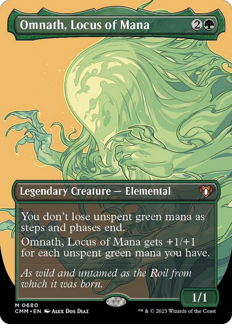 Omnath, Locus of Mana (Borderless Profile) [Commander Masters] | Gate City Games LLC