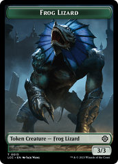 Frog Lizard // Merfolk (0003) Double-Sided Token [The Lost Caverns of Ixalan Commander Tokens] | Gate City Games LLC