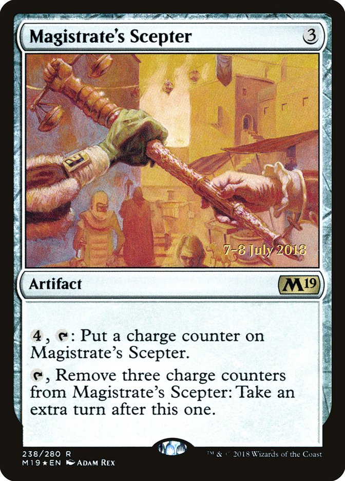 Magistrate's Scepter [Core Set 2019 Prerelease Promos] | Gate City Games LLC