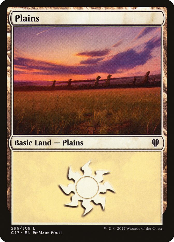 Plains (296) [Commander 2017] | Gate City Games LLC