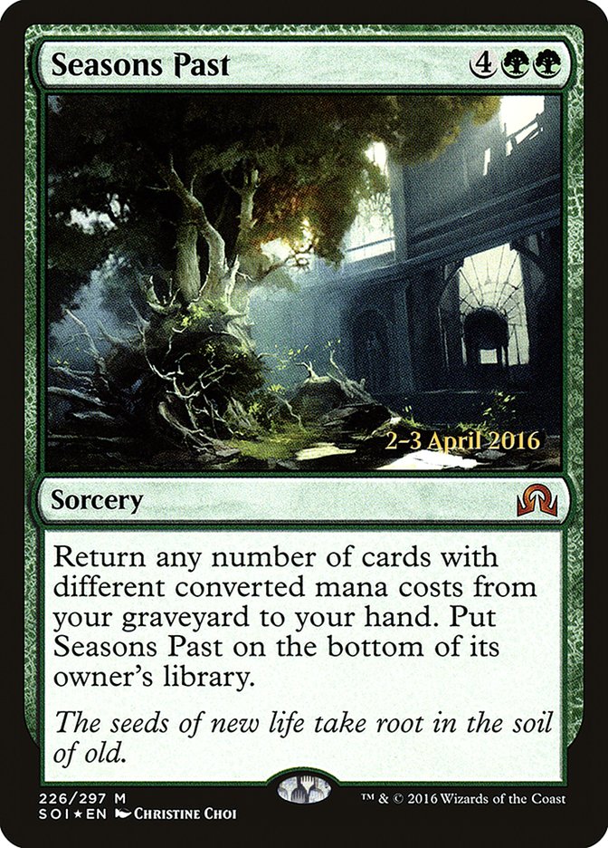Seasons Past [Shadows over Innistrad Prerelease Promos] | Gate City Games LLC