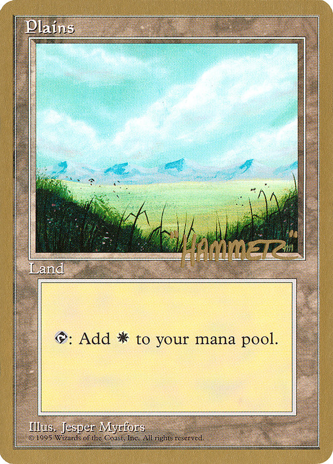 Plains (shr366) (Shawn "Hammer" Regnier) [Pro Tour Collector Set] | Gate City Games LLC