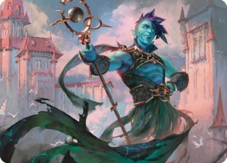 Haughty Djinn Art Card [Dominaria United Art Series] | Gate City Games LLC