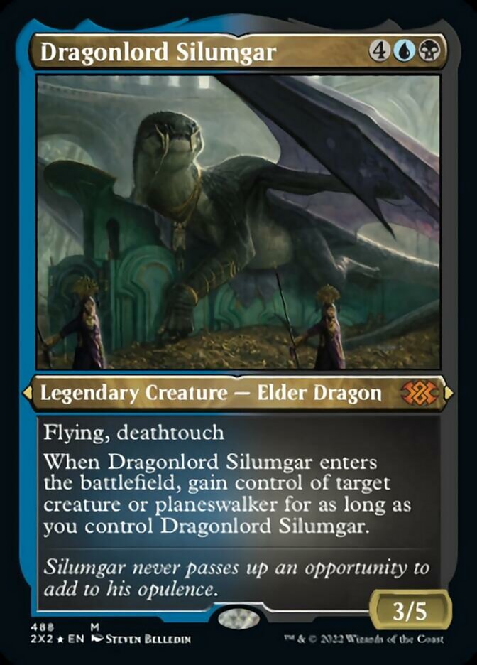 Dragonlord Silumgar (Foil Etched) [Double Masters 2022] | Gate City Games LLC