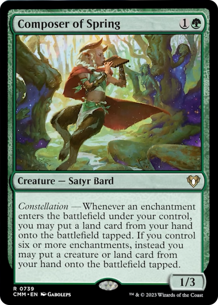 Composer of Spring [Commander Masters] | Gate City Games LLC