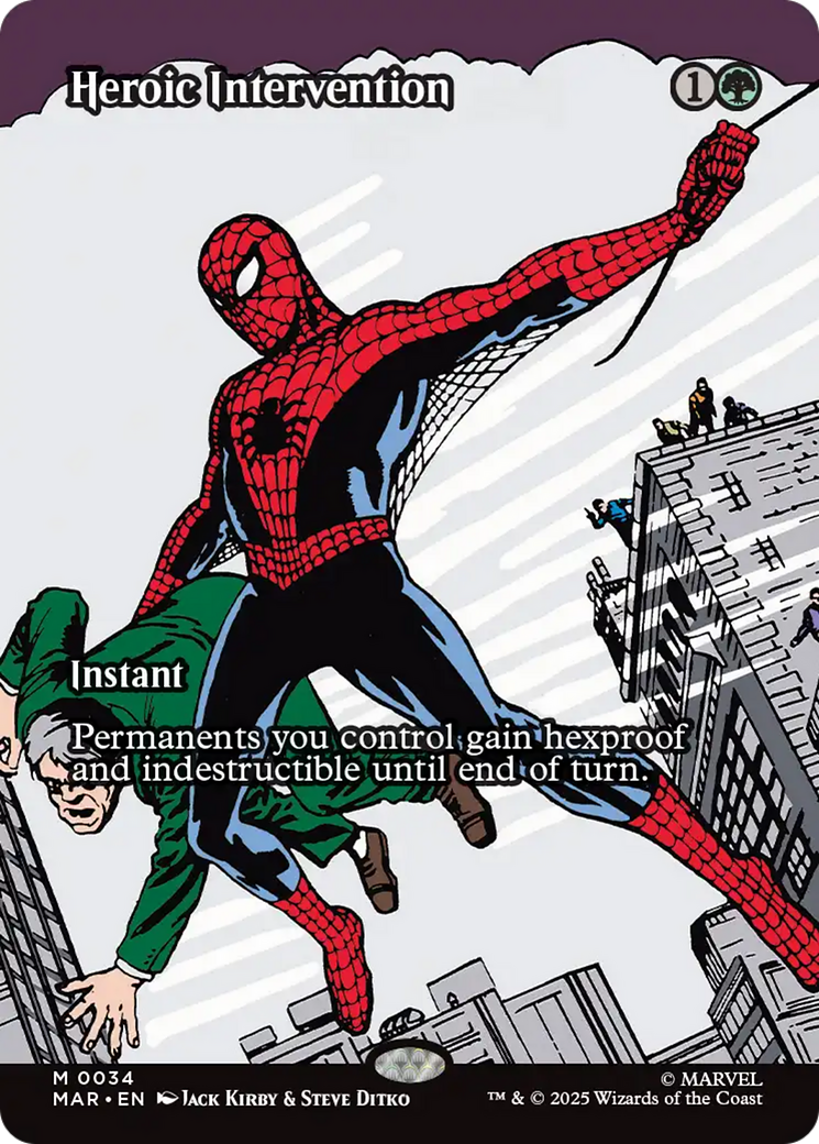 Heroic Intervention (Borderless) [Marvel Universe: Eternal-Legal] | Gate City Games LLC