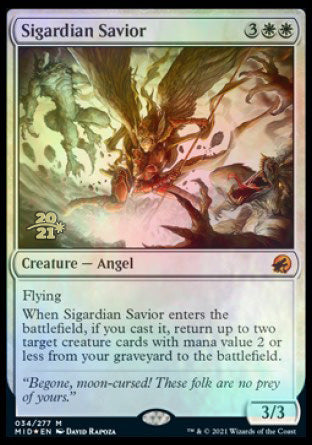 Sigardian Savior [Innistrad: Midnight Hunt Prerelease Promos] | Gate City Games LLC
