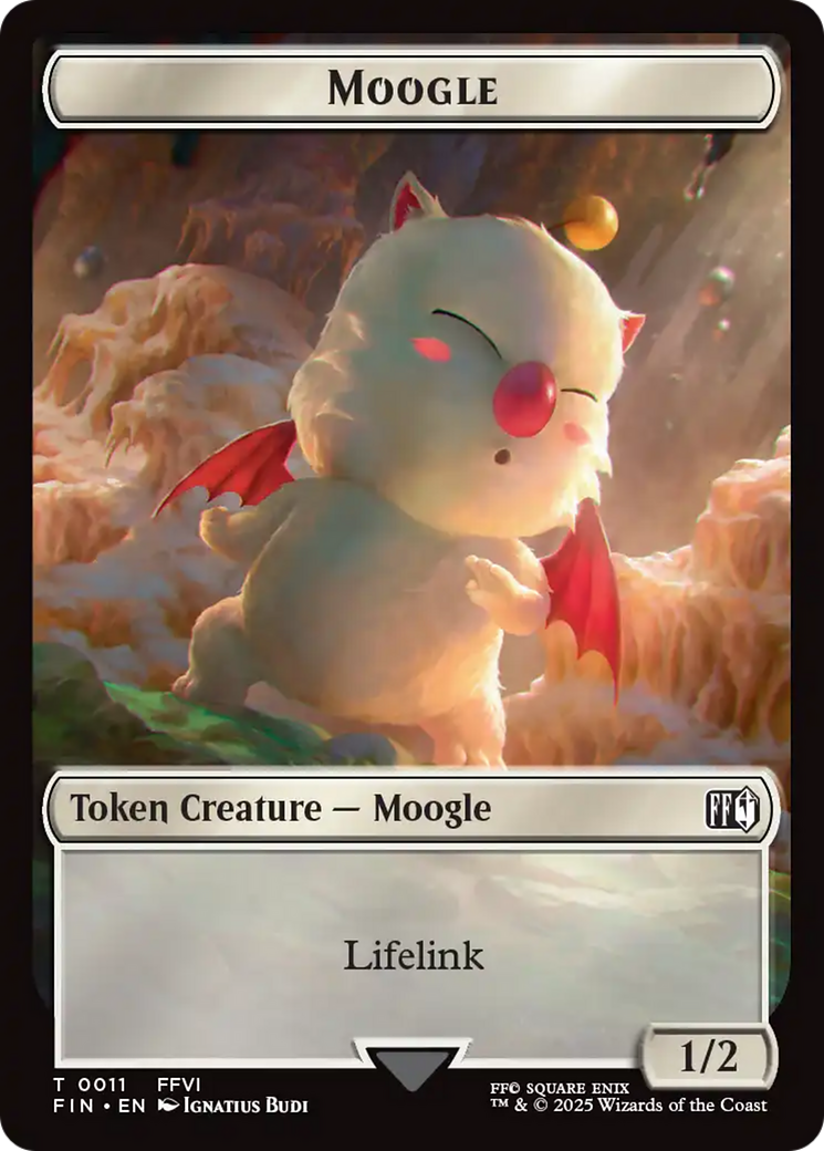 Hero (0004) // Moogle (0011) Double-Sided Token [FINAL FANTASY Tokens] | Gate City Games LLC