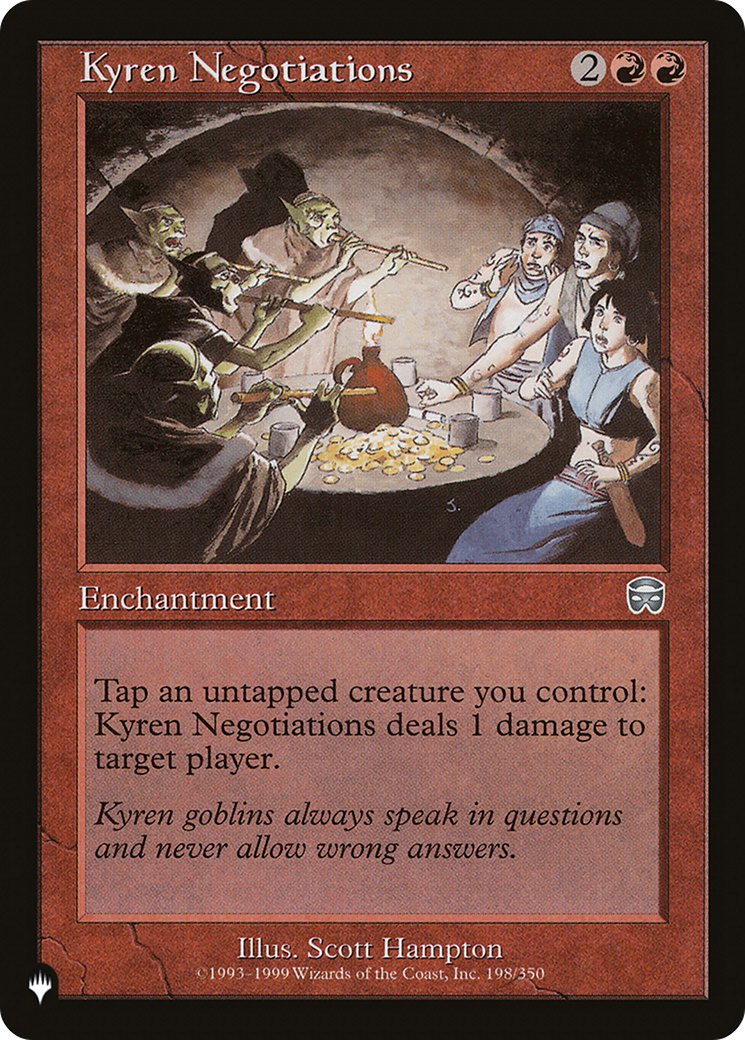 Kyren Negotiations [The List] | Gate City Games LLC