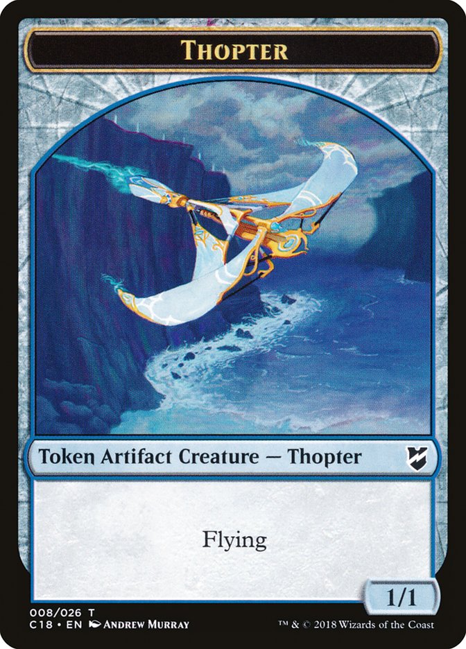 Thopter Token (008/026) [Commander 2018 Tokens] | Gate City Games LLC
