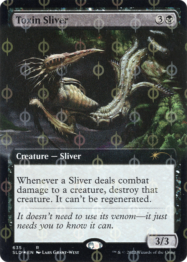 Toxin Sliver (Extended Art) (Step-and-Compleat Foil) [Secret Lair Drop Promos] | Gate City Games LLC