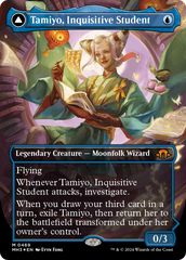 Tamiyo, Inquisitive Student // Tamiyo, Seasoned Scholar (Borderless) (Textured Foil) [Modern Horizons 3] | Gate City Games LLC