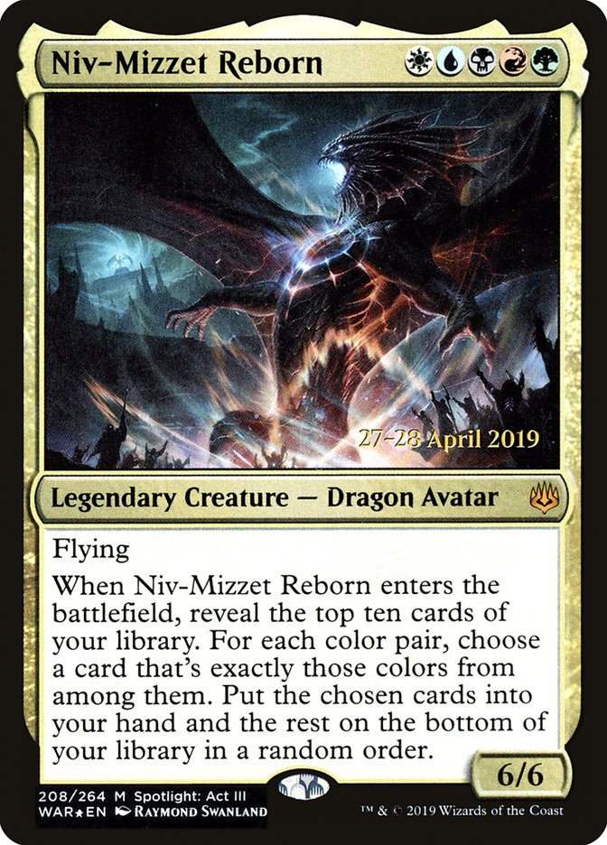 Niv-Mizzet Reborn [War of the Spark Prerelease Promos] | Gate City Games LLC