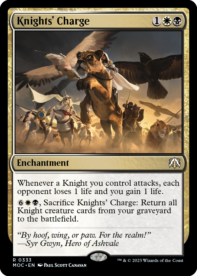 Knights' Charge [March of the Machine Commander] | Gate City Games LLC