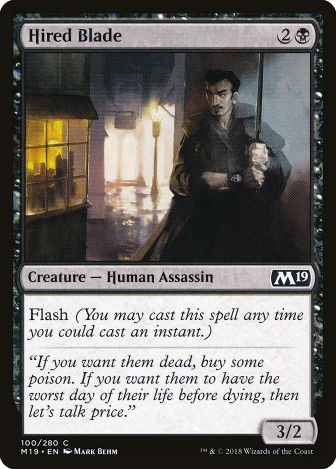 Hired Blade [Core Set 2019] | Gate City Games LLC