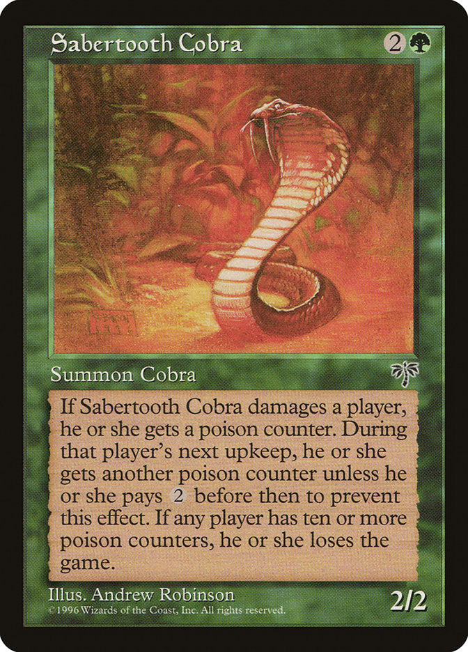 Sabertooth Cobra [Mirage] | Gate City Games LLC