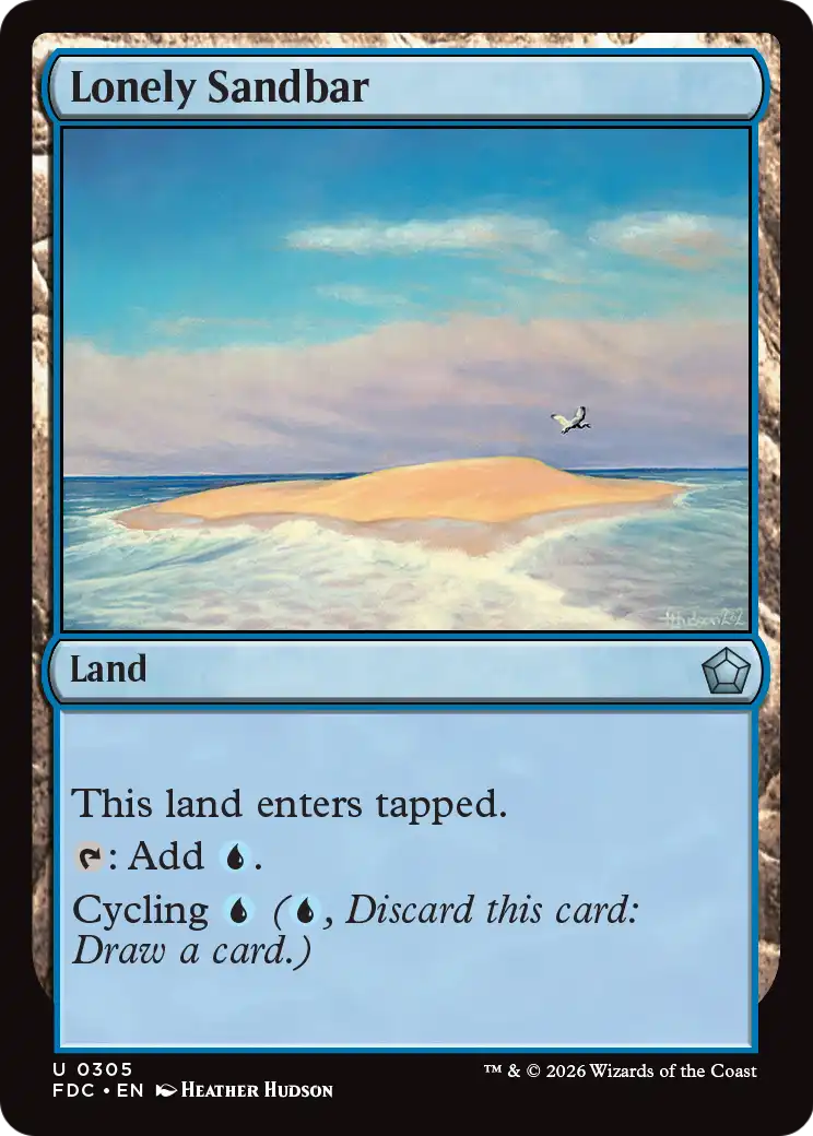 Lonely Sandbar [Foundations Commander] | Gate City Games LLC